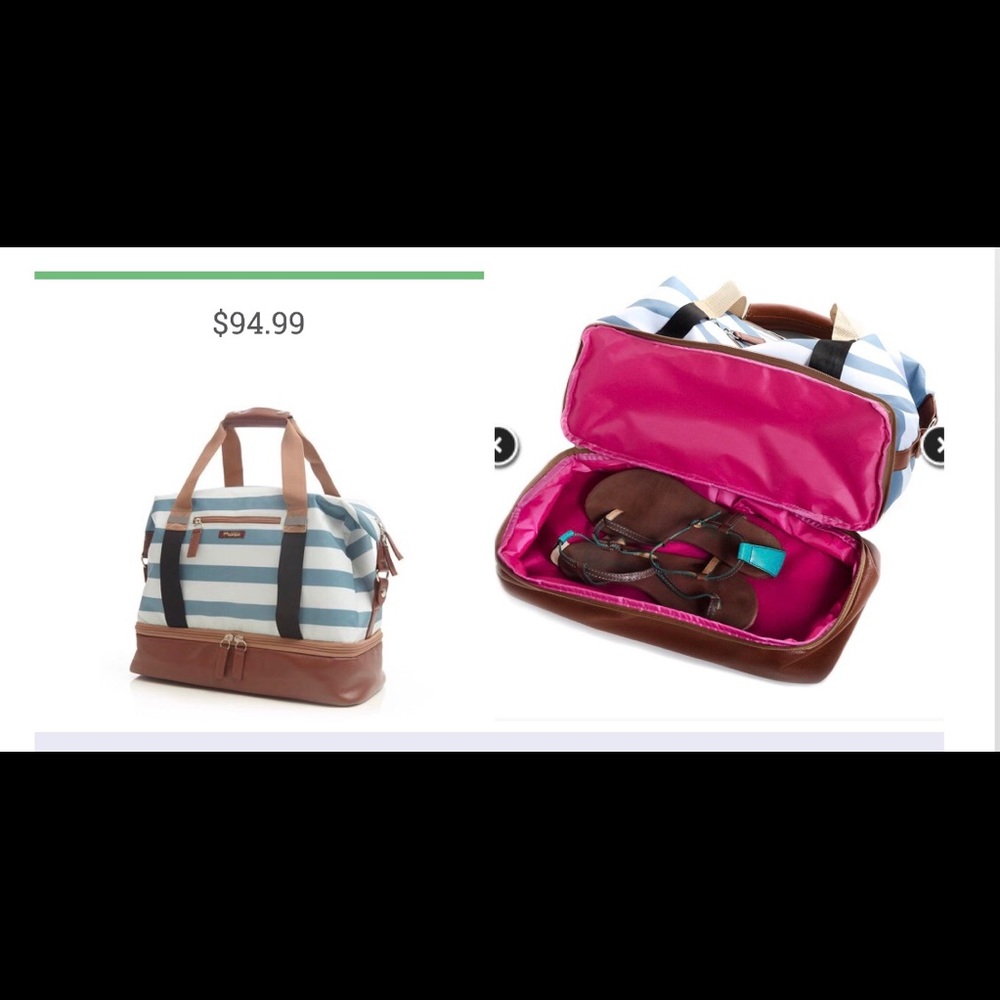 NWOT Weekender travel bag with shoe compartment